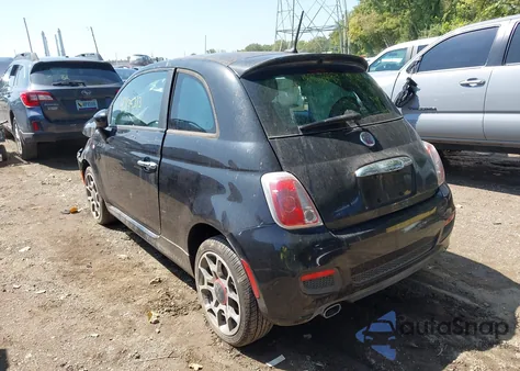 2012 Fiat 500 Sport z USA, uszkodzony, nr VIN 3C3CFFBR2CT386135